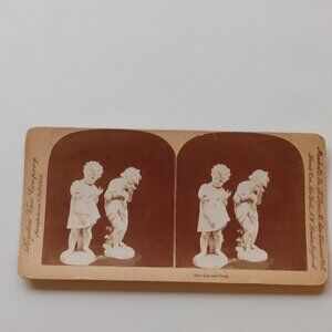 ANTIQUE Stereograph Card Joy and Greif Keystone View Company